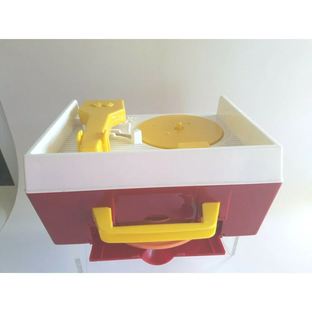 2014 Fisher Price Record Player Music Box w/orange Disk